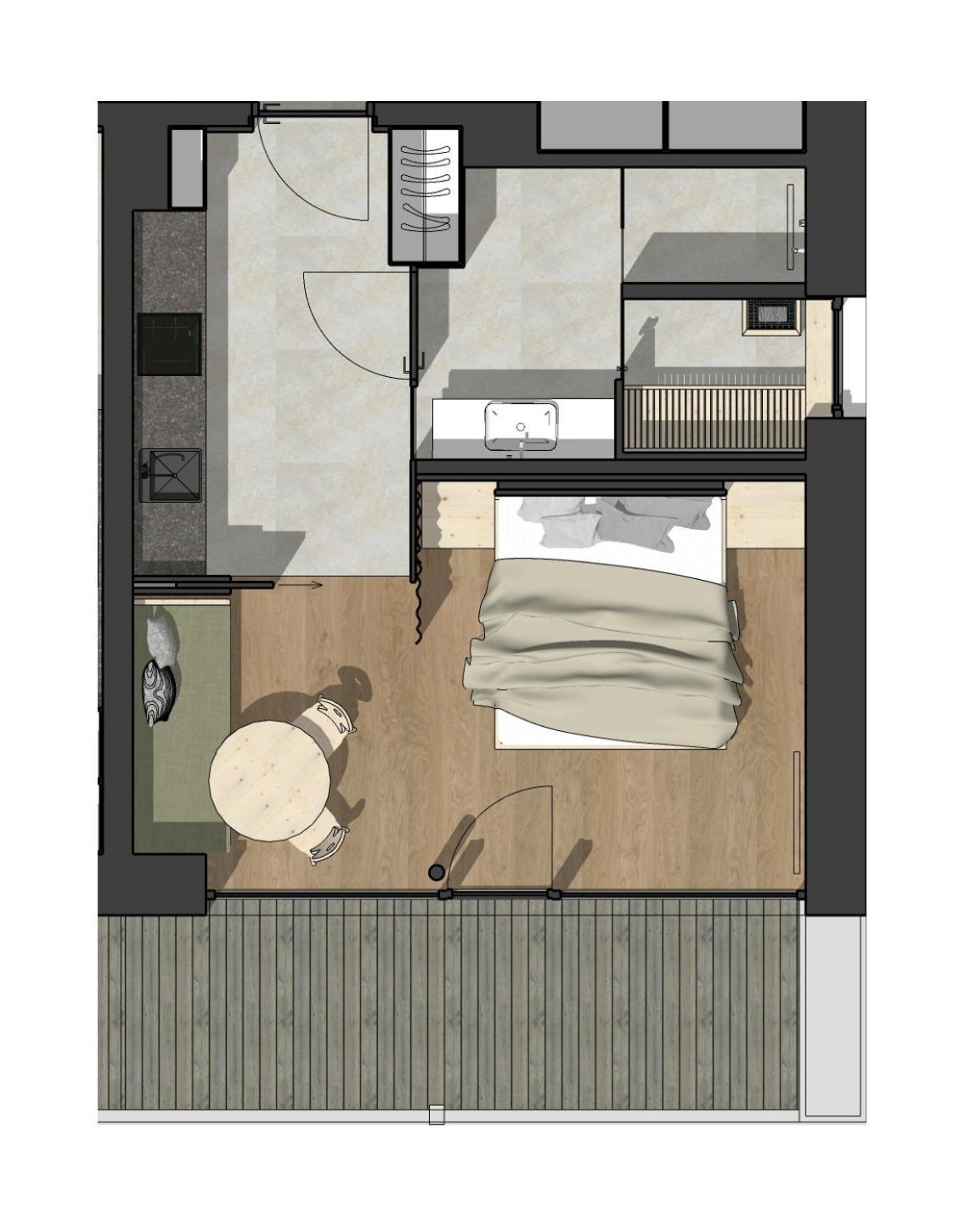 Appartements Zi Ranna Santa Maddalena in Casies Phòng bức ảnh