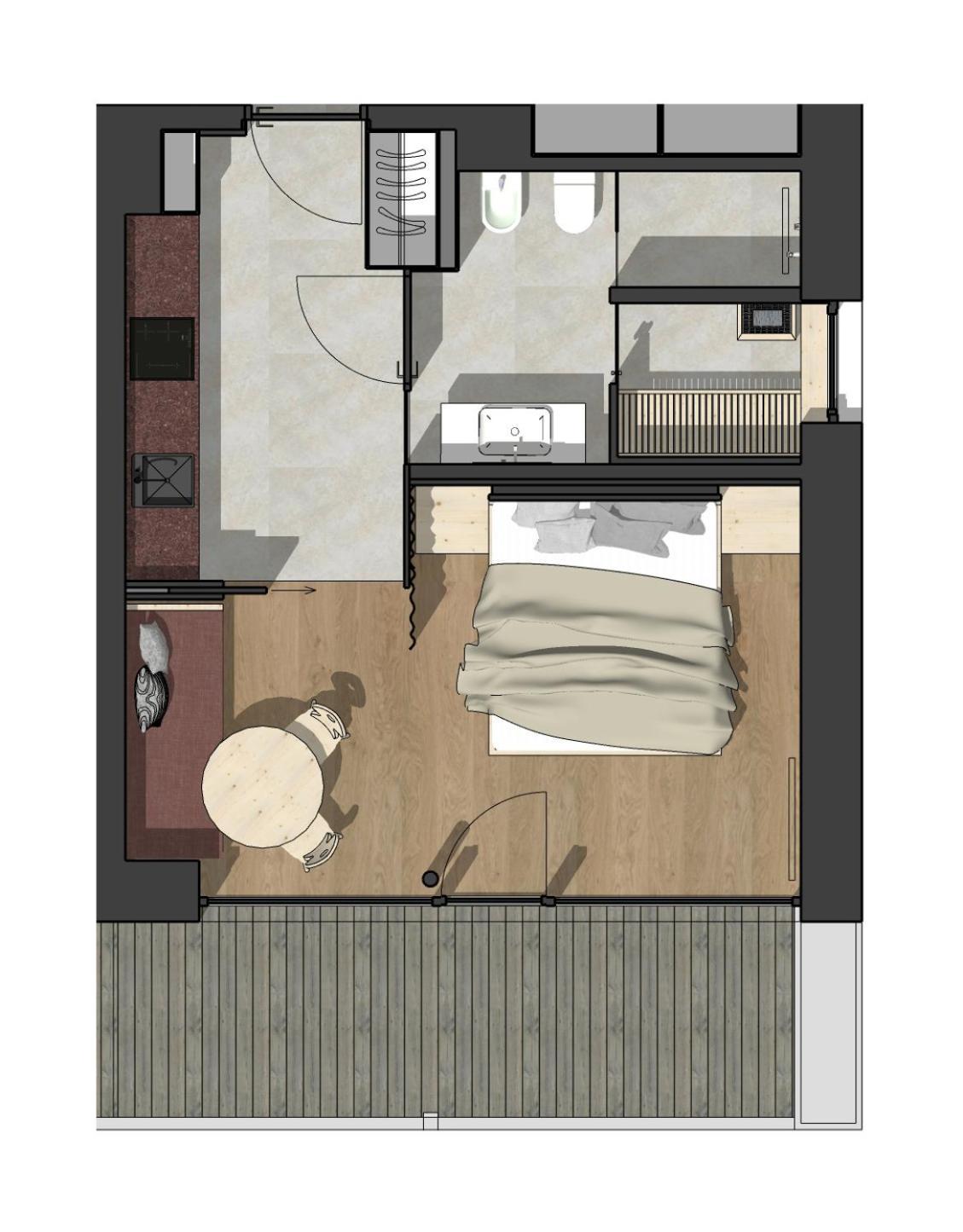 Appartements Zi Ranna Santa Maddalena in Casies Phòng bức ảnh