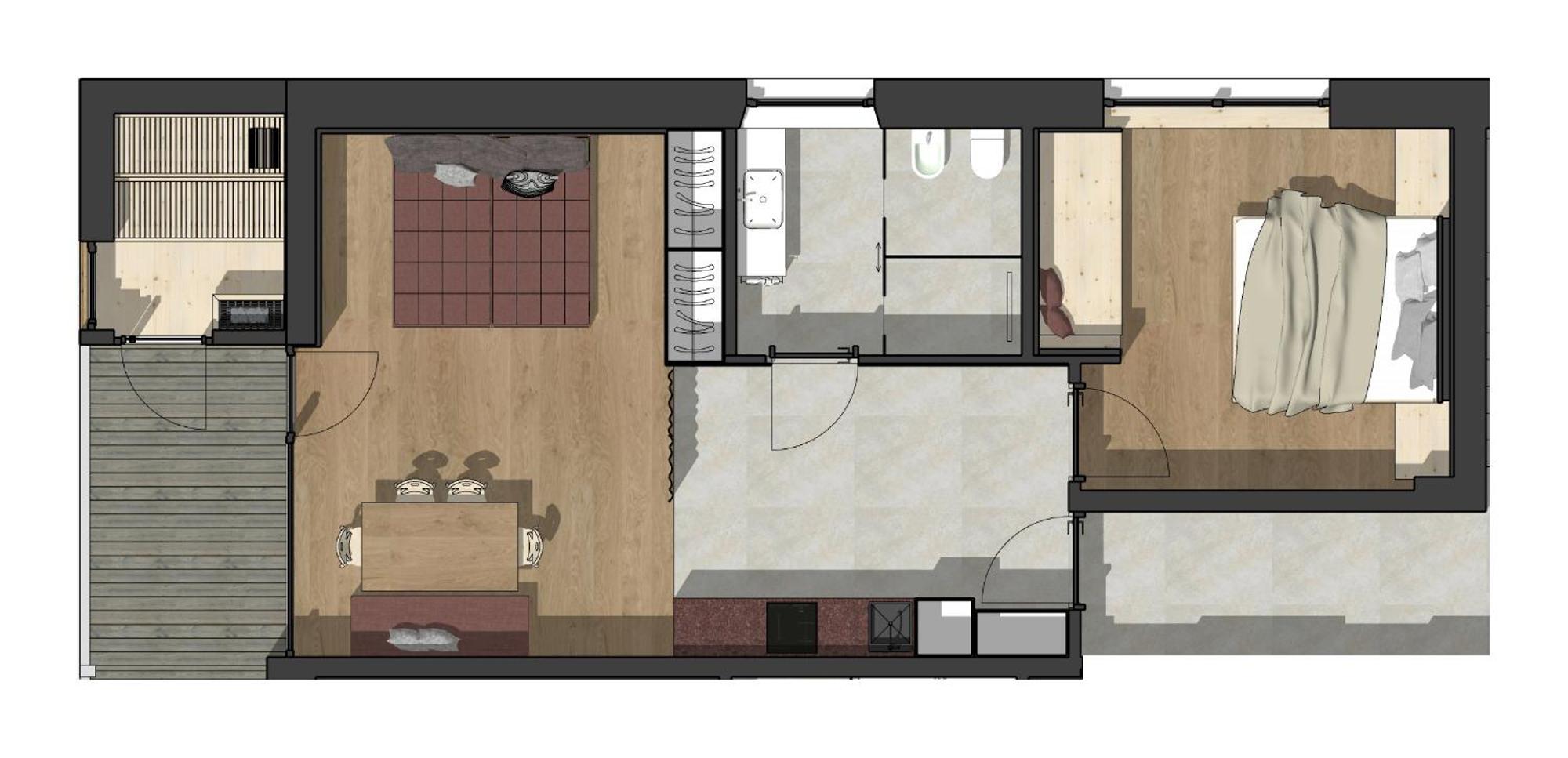 Appartements Zi Ranna Santa Maddalena in Casies Phòng bức ảnh